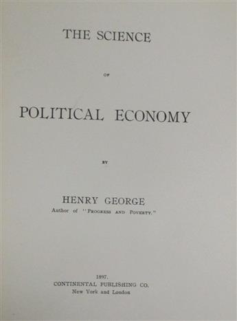 GEORGE, HENRY. The Science of Political Economy.